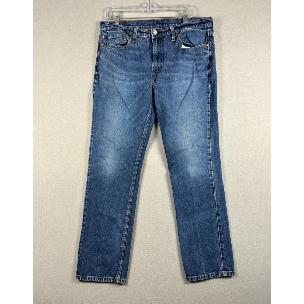 Levis 511 Slim Fit Stretch Denim Jeans 36x30.5 Blue Medium Wash Mens